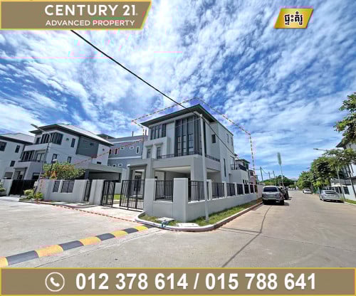  វីឡាឃ្វីន (កែង) Queen ក្នុងបុរី ជីបម៉ុង 598​ ផ្លូវឯកឧត្តមជាសុផារ៉ា ត្រូវការលក់បន្ទាន់ខ្លាំង