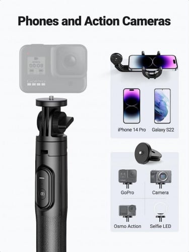 UGREEN Selfie Stick Tripod with Bluetooth Remote