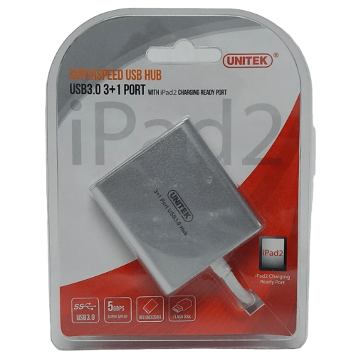 Unitek Superspeed USB Hub USB 3.0 3+1 Port with iPad2