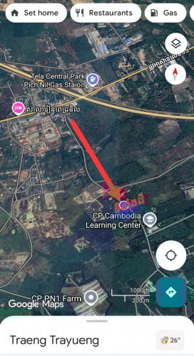 ដីលក់ នៅពេជ្រនិល 11$/m2 ចចារ