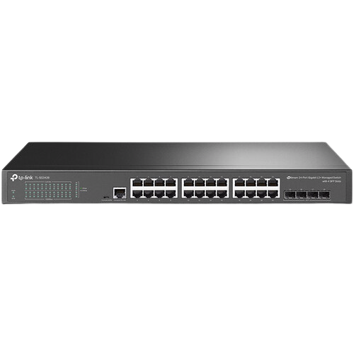 TP-Link TL-SG3428 JetStream 24-Port Gigabit L2 Managed Switch with 4 SFP Slots