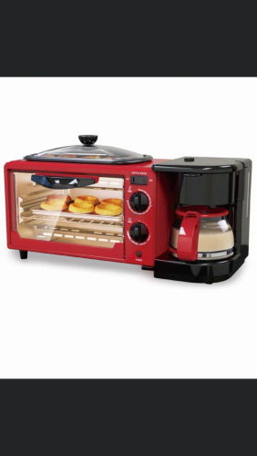 Oven, fry and coffee maker (3 option use in one machine