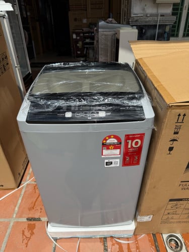 ម៉ាសុីនបោក Sharp 7.5kg ថ្មីកេស តម្លៃធូរ