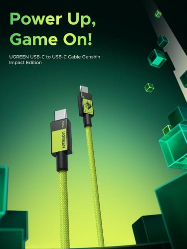 UGREEN USB-C PD Fast Charging Cable Genshin Impact Kinich-Themed Design 1m 45063GI