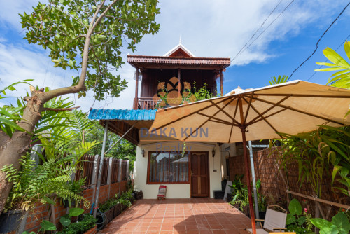 Wooden House for Rent in Siem Reap City near Makro