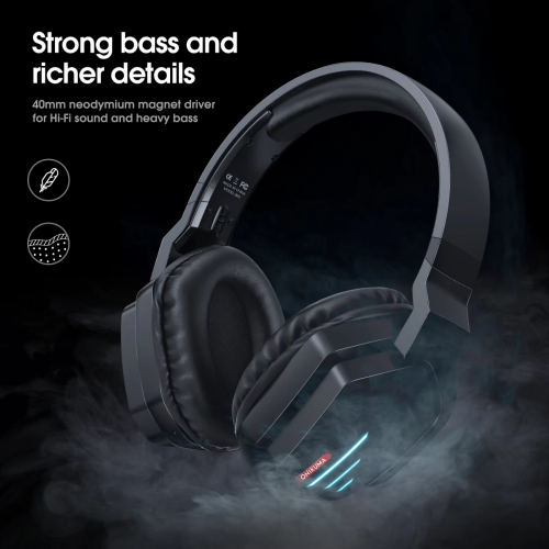Adjustable Over Headphone Gaming Bluetooth Headset