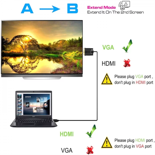 HDMI to VGA Cable