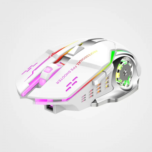 Mouse Wireless + Bluetooth RGB Color