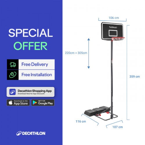 កន្រ្តកបាល់បោះកម្ពស់ 3.02 m