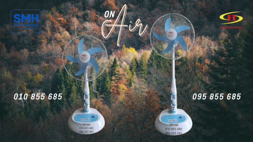 កង្ហារសាកភ្លើង_តេឡេបញ្ជា Honjianda HJD-FL601 Remote Rechargeable Fan 16" _ NEW