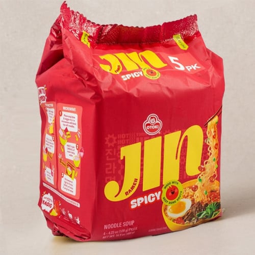 (OTV Jin Ramen Spicy-Multi ,(120g x 5EA)/Set 8sets/Box