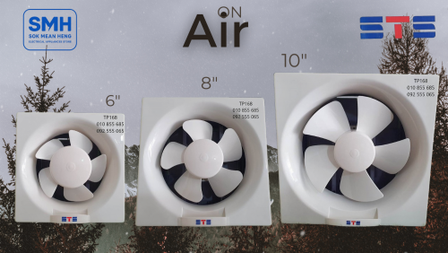 កង្ហារបឺត_ជញ្ជាំង STS Wall Exhaust Fan _ 6" / 8" / 10" _ NEW