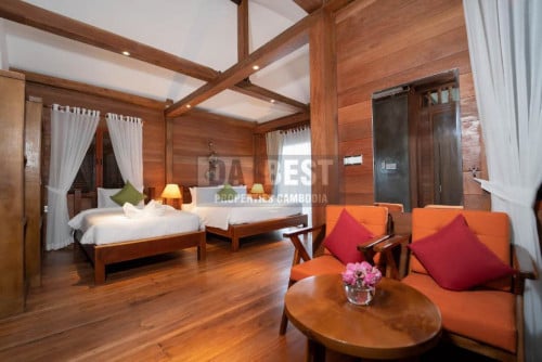 Dabest Properties: Charming 3 Bedroom Wooden House For Rent In Siem Reap - Sala Kamreuk