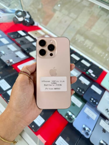 iPhone 16 Pro  128G ​LL/A Sim2 សំនុំ​ហ្ស៊ីន​ មួយទឹក​អាមេរិក​