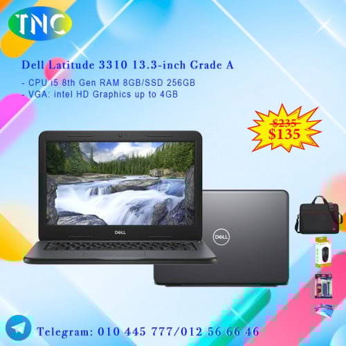 Dell Latitude 3310 13.3-inch Grade A CPU i5 8th Gen RAM 8GB/SSD 256GB