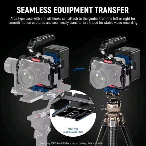 Foldable V-Mount Cage RS4 RS3 Gimbal tripod