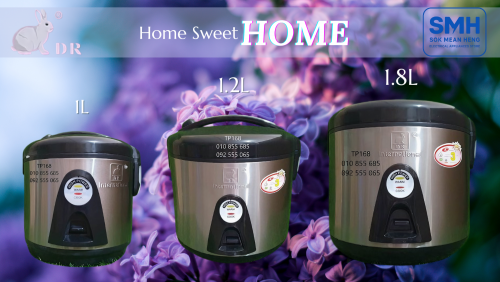 ឆ្នាំងដាំបាយអគ្គីសនី_អ៊ីណុក International DR Rice Cooker _ 1L / 1.2L / 1.8L _ INOX