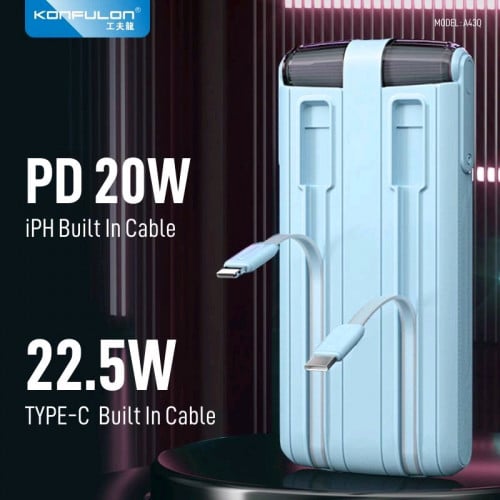 22.5 W 10000mah include cable type-c and iphone