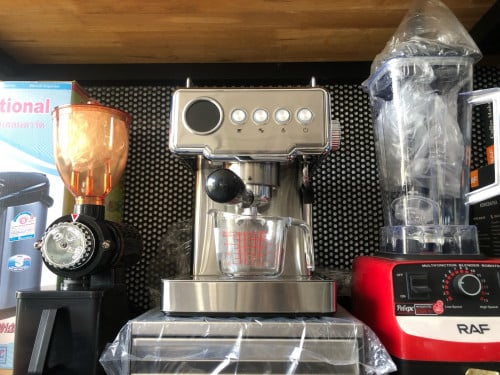Coffee machine grinder and blender