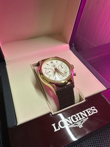 Longines Heritage Column-Wheel Chronograph Rose Gold 18k