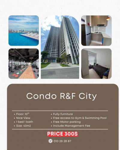 Condo for rent R&F
