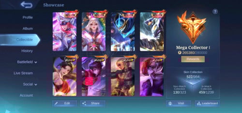 MOBILE LEGEND ACCOUNT FOR SALE