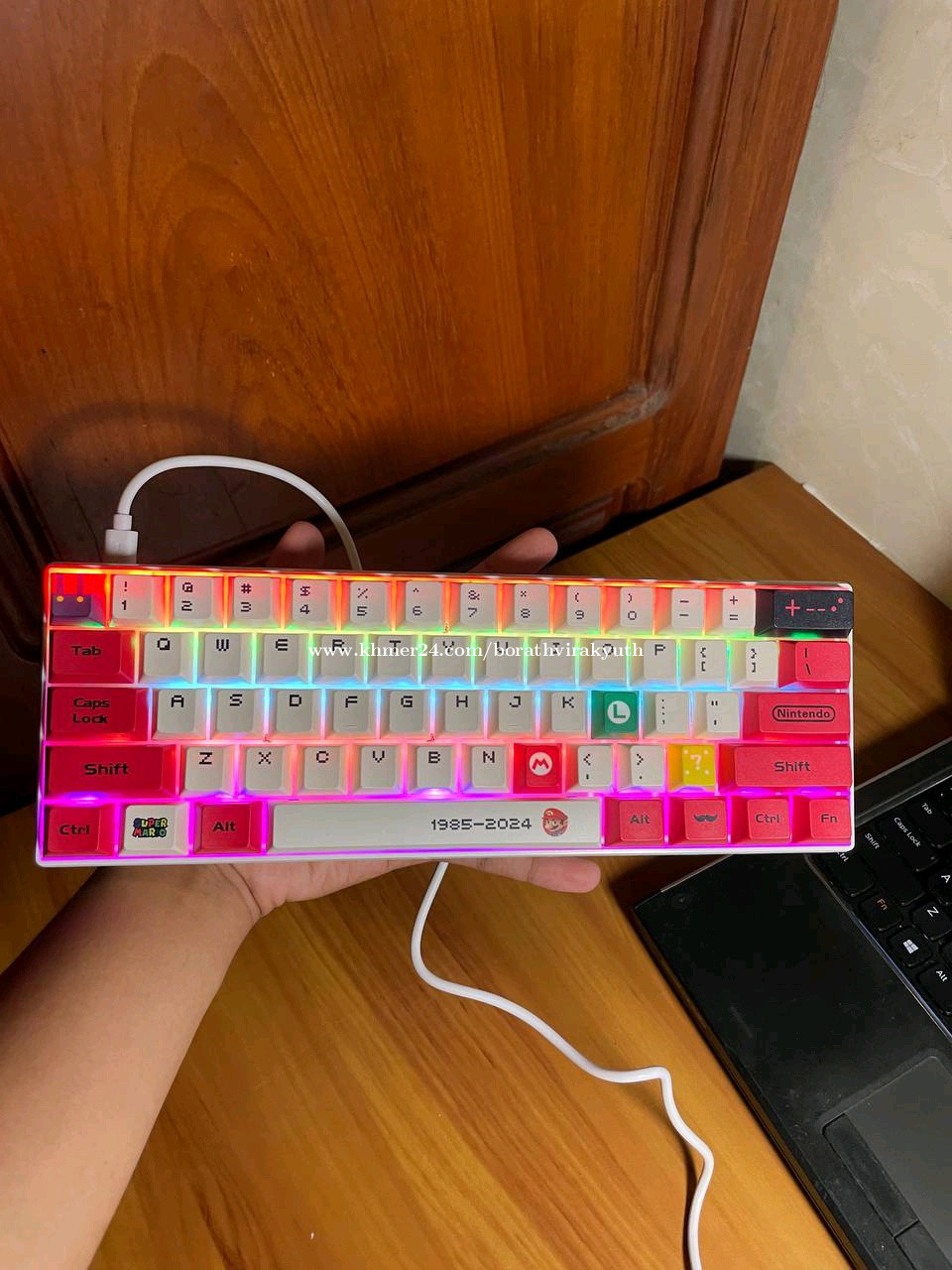 Mario keyboard 60% mechanical price $25.00 in Veal Sbov, Chbar Ampov ...