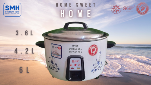 ឆ្នាំងដាំបាយអគ្គីសនី_បាទខ្មៅ SGP Rice Cooker _ Black Inner Pot _ 3.6L / 4.2L / 6L (NEW)