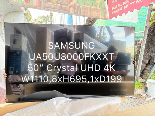 SAMSUNG UA50U8000FKXXT( ទូទស្សន៏ថ្មីទំហំ 50” 4K/new Tv 50” 4K UHD)