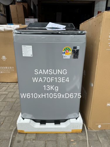 SAMSUNG WA70F13E4(ម៉ាស៊ីនបោកគក់13kg/new 13Kg washing machine)