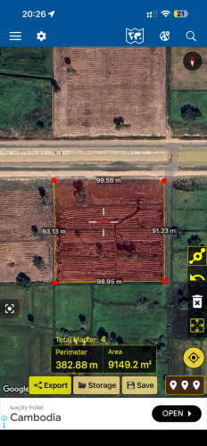 ដីស្រែនៅខណ្ឌដង្កោ ២០០ដុល្លា/ម៉ែត្រក្រឡា ចរចារ