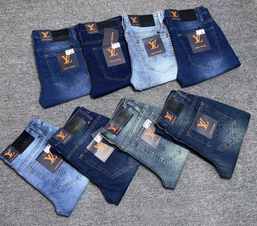 ខោ ខាប៊យ jeans 👖 ជើងវែង ប្រេន LV ឡៃឡុងលាងស្តុកជើង ស្លីម  ម៉ូតពណ៌ដូចរូប ចង្កេះលេខ 29-30-31-34-36