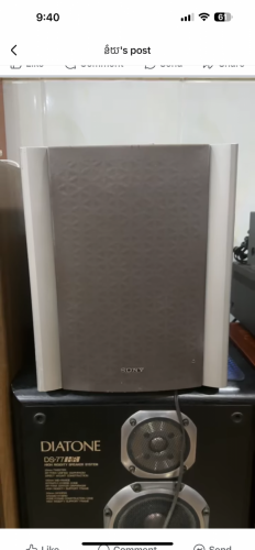 ធុងសាប់មានអាំភ្លីជាប់ម៉ាក SONY ឧបលរ័ទំហំ 2តឹក ដែលមានកំលាំង 80watts