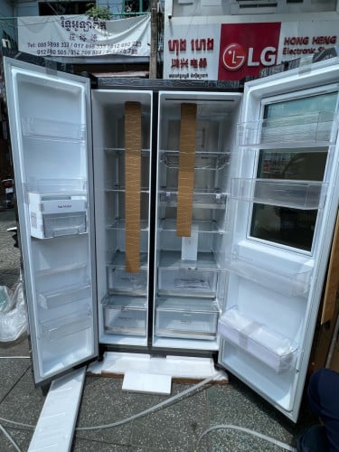 LG GC-Q257CQES(ទូរទឹកកកទ្វារ3 519L /new Refrigerator 3doors)