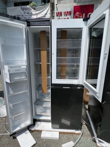 LG GC-Q257CQES(ទូរទឹកកកទ្វារ3 519L /new Refrigerator 3doors)