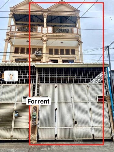 ផ្ទះអាជីវកម្ម សម្រាប់ជួលនៅ ស្ទឹងមានជ័យShop house for rent at  Meanchey