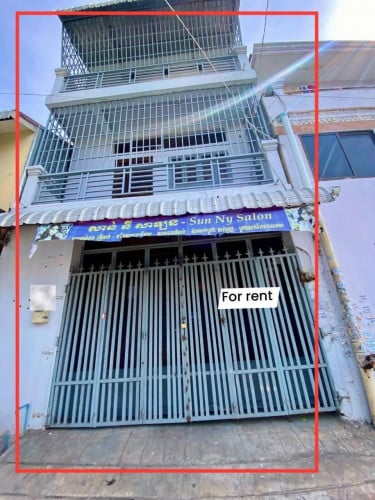 ផ្ទះអាជីវកម្ម សម្រាប់ជួលនៅសង្កាត់ ទឹកថ្លា Shop house for rent at sangkat tuek thlar