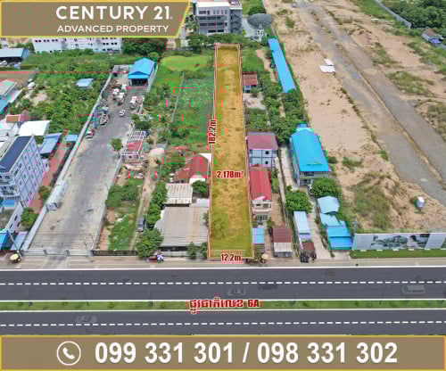 🏘 ដី  នៅព្រែកលាប​ លើផ្លូវជាតិលេខ 6A ខណ្ឌជ្រោយចង្វារ ត្រូវការលក់បន្ទាន់ខ្លាំង