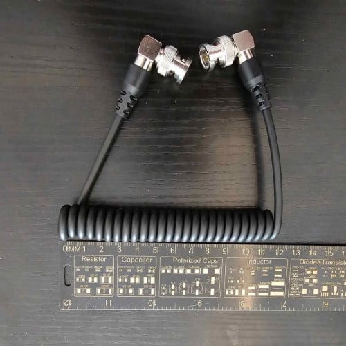 Cable spring angle BNC SDI 12G Video Cable 75 Coaxial Camera.