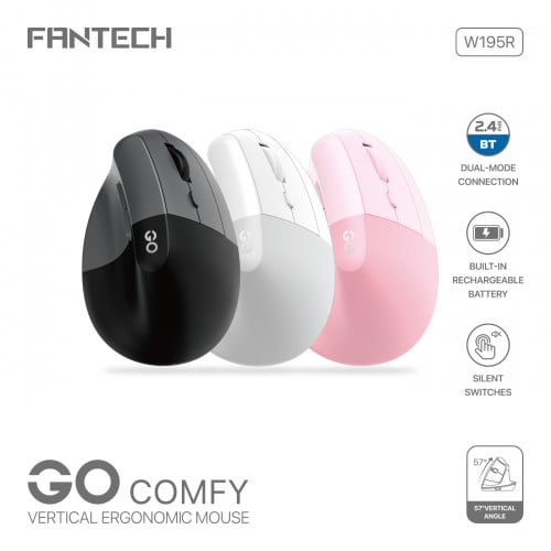 FANTECH W195R DUAL MODE Vertical Office Mouse