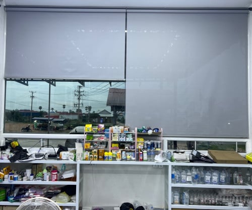 Windows blinds and curtains