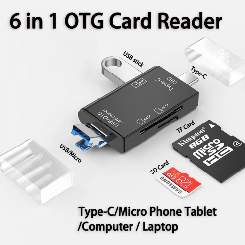 Card Reader M2 6 in 1 OTG Multifunction Type C Micro TF SD USB 3.0