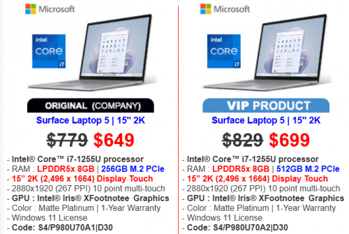 Surface Laptop 5 | 15" 2K