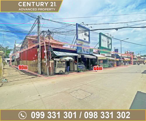 🏘 ដី (កែង) មានសំណង់ផ្ទះ ជិតផ្សារពោធិញ្ញាណ ត្រូវការលក់បន្ទាន់ខ្លាំង