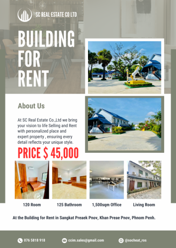 120 Bedroom | Whole Building for Rent in Khan Sen Sok