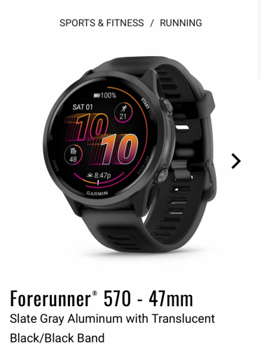 Garmin Forerunner 570  47mm, 42mm