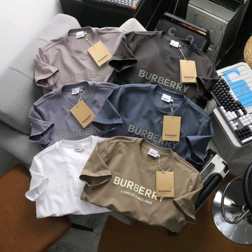 អាវយឺតដៃខ្លី កមូលសាច់ cotton 4C ទន់យឺតក្រាស់ល្អម៉ូតពណ៌ដូចរូប លេខ m l xl xxl 3xl (50kg-100kg)