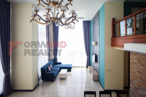🌟 Duplex Penthouse 3-Bedroom Apartment for Rent – Tonle Bassac Area