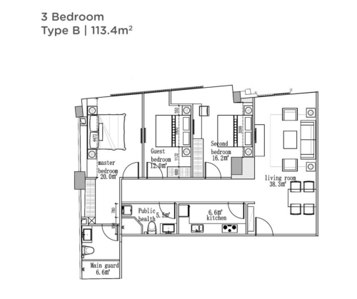3BR Apartment – Koh Pich | $1800/month