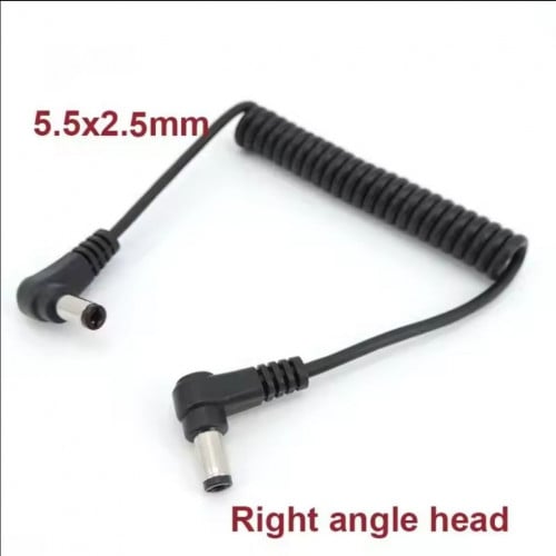 Cable DC Male To Male Spring Connector 5.5mm Plug Power Cable For LED Strip, monitor, camera.